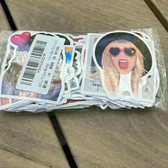 Taylor Swift stickers, make-up/pencil bag, pillow case bundle from Amazon. New - Picture 12 of 12